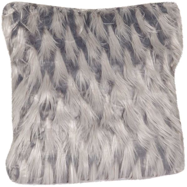 Picture of 20x20 Zazu Gray Faux Fur Decorative Pillow