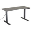 Picture of Adjustable Height Computer Desk, Gray Top
