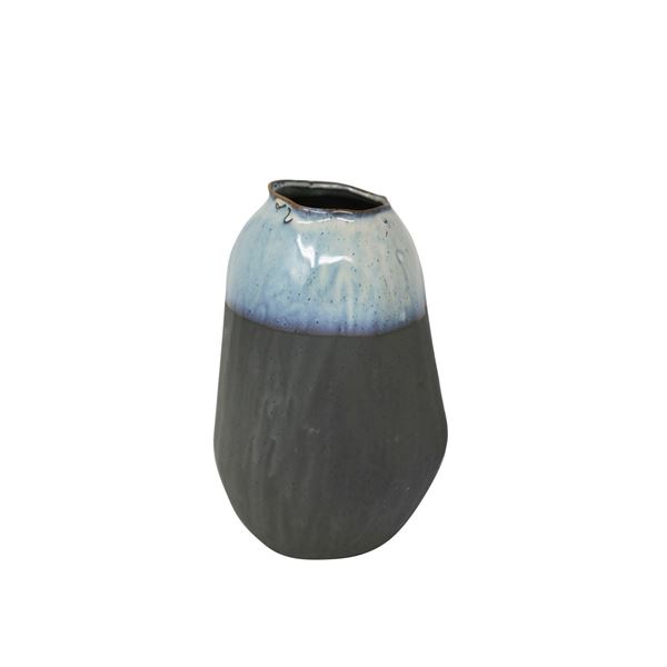 Picture of Gray Blue Organic Vase