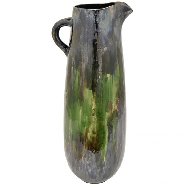 Picture of Grey Green Pitcher Vase with Handle