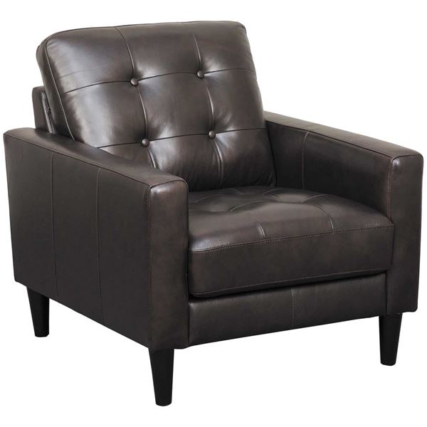 Picture of Ashton Dark Brown Leather Chair