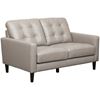 Picture of Ashton Grey Leather Loveseat
