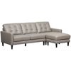 Picture of Ashton Grey 2 Piece Leather Sectional