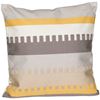 Picture of Yellow and Gray Zipper 18 Inch Decorative Pillow *P