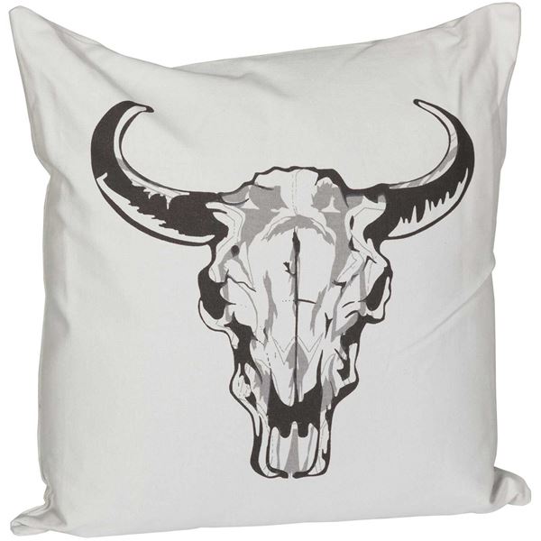 Picture of 20x20 Cow Skull Pillow *P