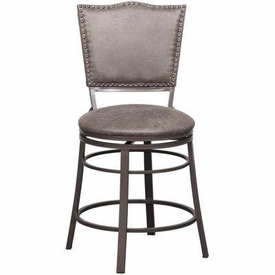 Picture of 24" Fully Welded Rustic Swivel Barstool