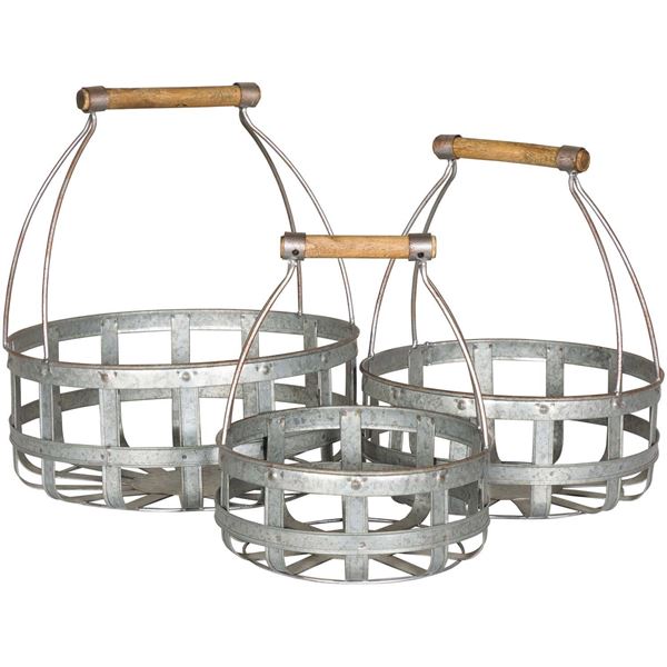 Picture of Set of Three Metal Baskets