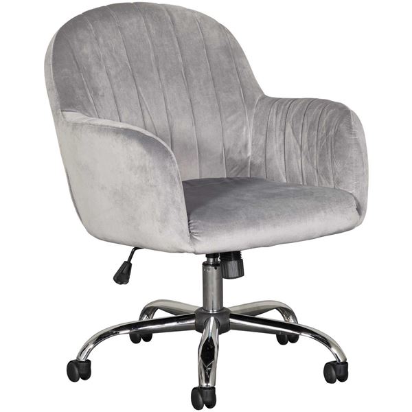 Office Chair Velvet, Grey DC8037GY