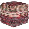 Picture of Ampic Red Woven Pouf