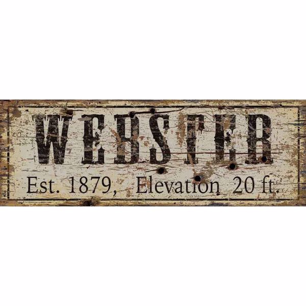 Picture of Webster Established Wood Sign