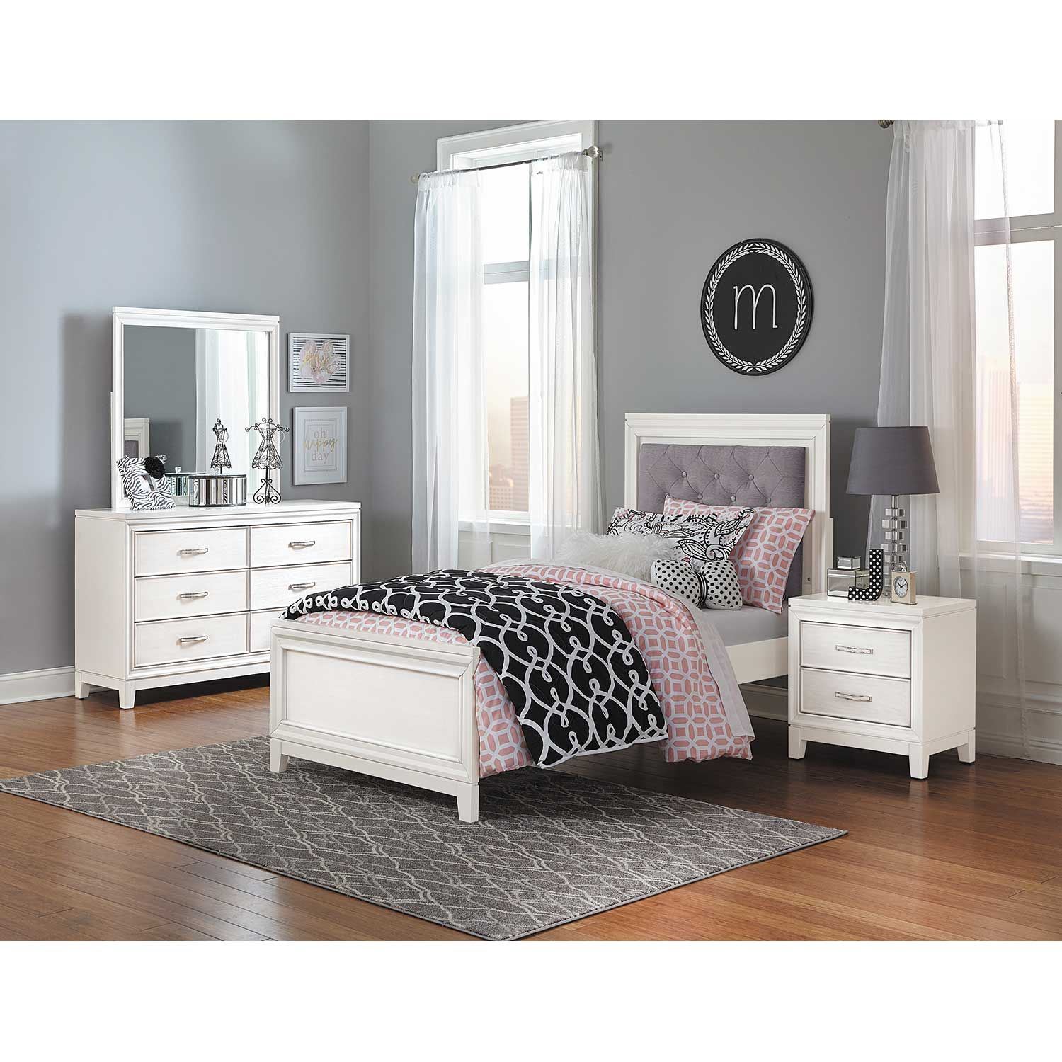 Evelyn 2 Drawer Nightstand | 2023-771 | Hillsdale Furniture | AFW.com