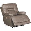 Picture of Wurstrow Smoke Italian Leather Power Recliner