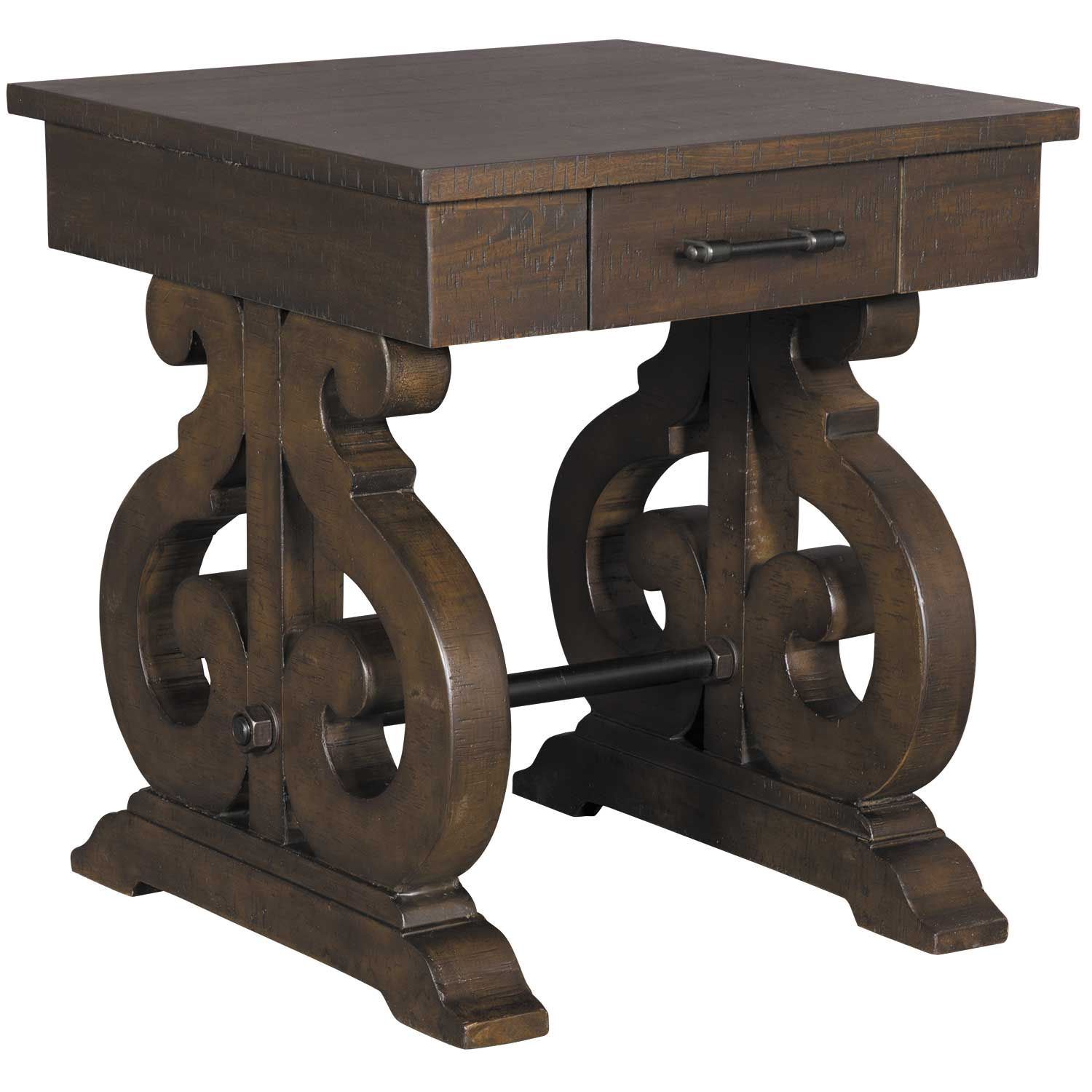 Stone Square End Table TST100ST | Elements International Group 