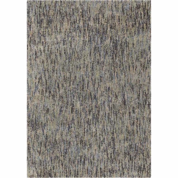 Picture of Faded Blue Multi Shag 8x10 Rug