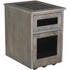 Picture of Zeta Grey Rolling File Cabinet