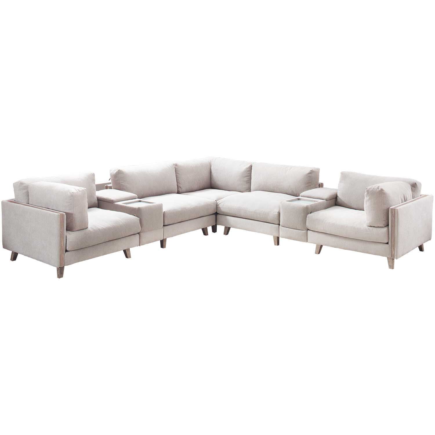 Macyn 7 Piece Sectional | B-5700-7PC** | Emerald Home Furnishings | AFW.com