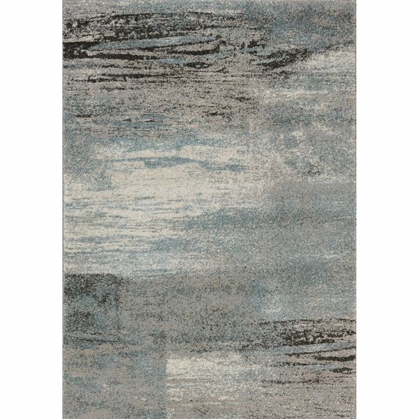 Picture of Breeze Gray Blue Charcoal 5x8 Rug