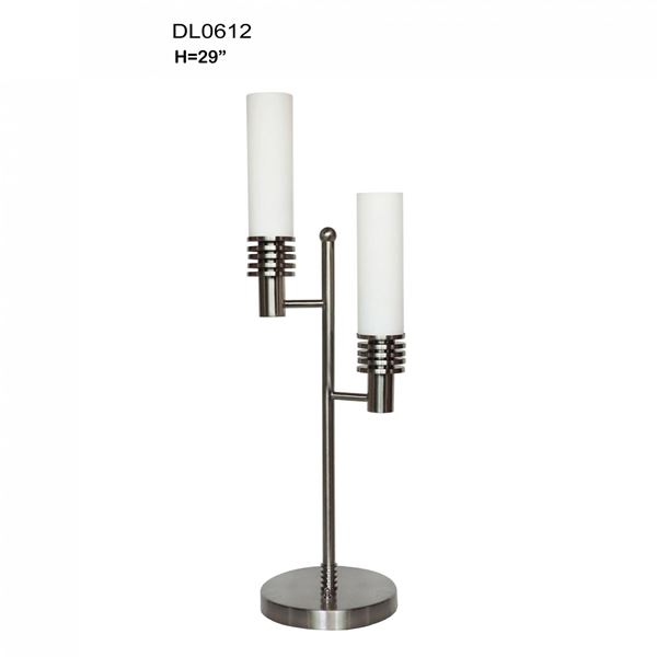 Picture of Two Tube 29" Nickel Table Lamp