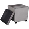Picture of 2 PIECE OTTOMAN SET, DARK GRY