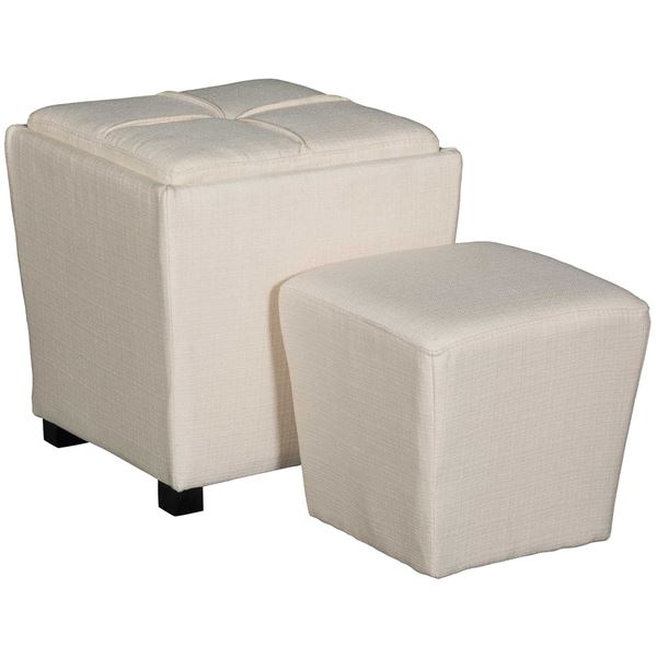 Picture of 2 PIECE OTTOMAN SET, IVORY