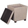 Picture of 2 PIECE OTTOMAN SET, LIGHT GRY