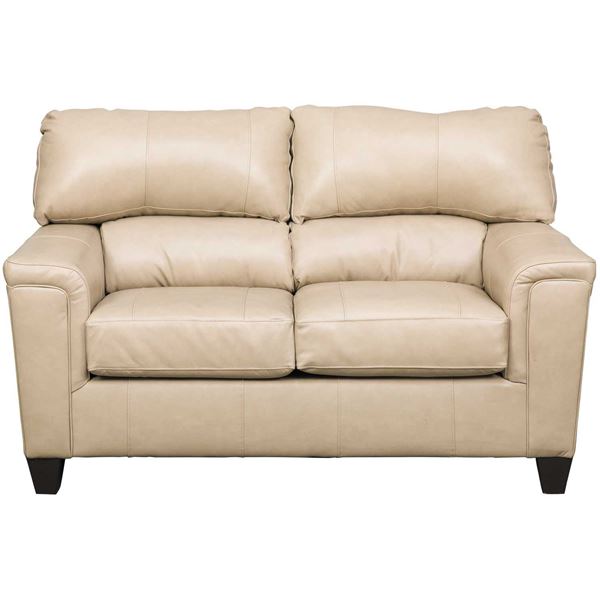 Picture of Graham Putty Leather Loveseat