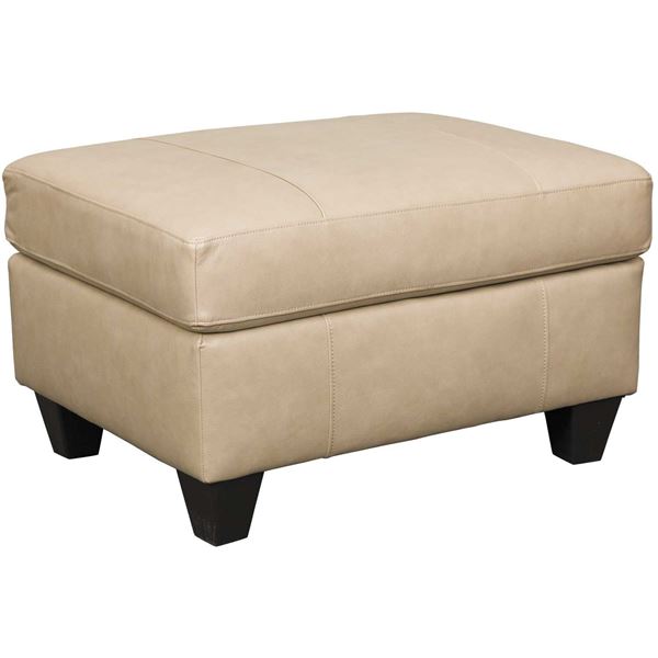 Picture of Graham Putty Leather Ottoman