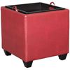 Picture of STORAGE OTTOMAN, RED