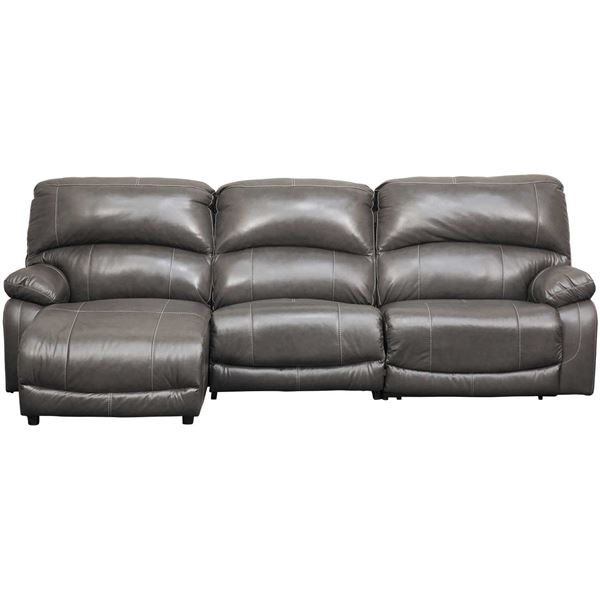 Picture of 3PC Leather Power Recline Sectional w/ LAF Chaise