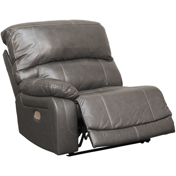 Leather LAF Power Recliner w/ Adjustable Headrest - Ashley Furniture ...