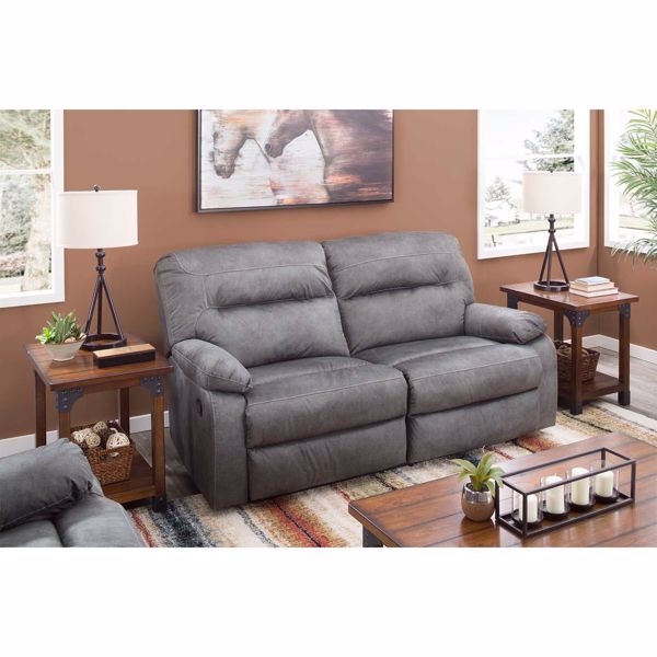 Bolzano Slate Reclining Sofa - Ashley Furniture | AFW.com