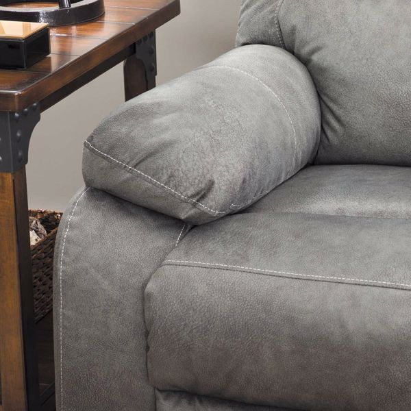 Bolzano Slate Reclining Sofa - Ashley Furniture | AFW.com