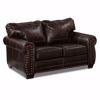 Picture of Espresso Bonded Leather Loveseat