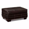 Picture of Espresso Bonded Leather Ottoma