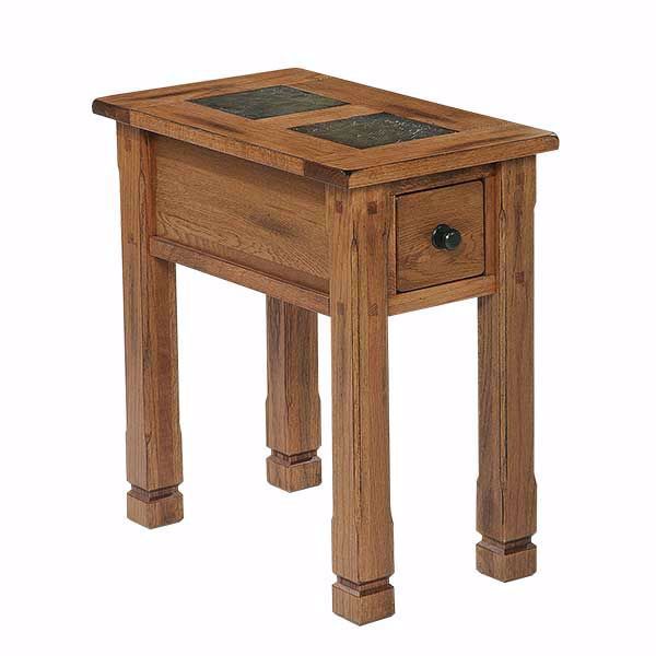 Picture of Rustic Oak Chairside Table