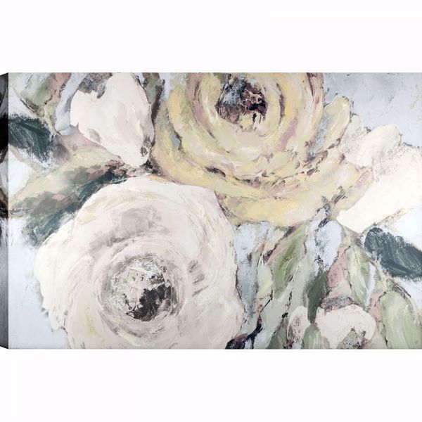 Picture of White Pastel Roses Wall Decor