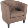 Picture of Mallory Coffee Tufted Tub Chair