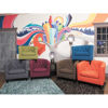 Picture of Mallory Orange Tufted Tub Chair