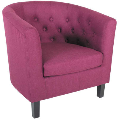 Picture of Mallory Purple Tufted Tub Chair
