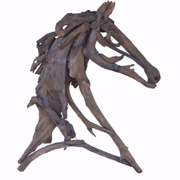 Picture of Teak Horse Sculpture