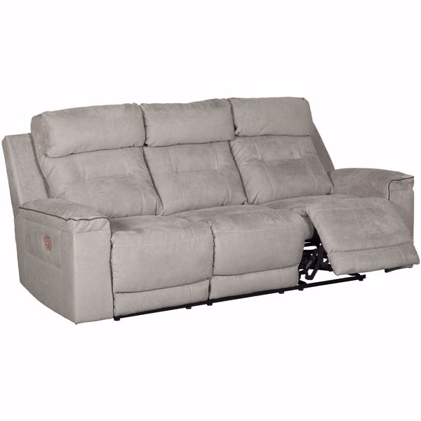 Trampton Power Reclining Sofa with Headrest and Lumbar - Ashley ...