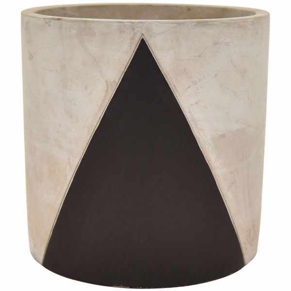 Picture of Grey and Black Cement Planter