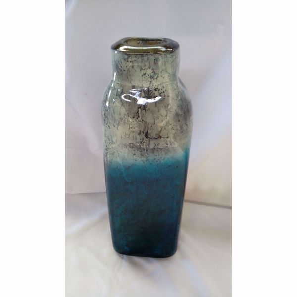 Picture of Silver Blue Glass Vase