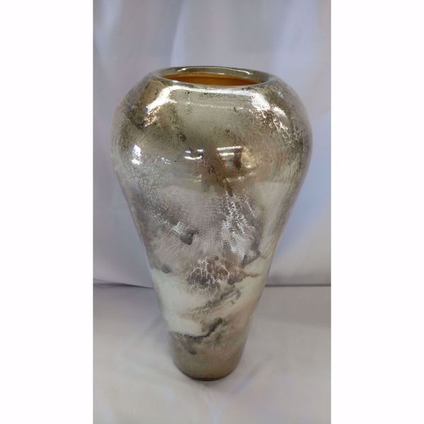 Picture of Swirled Metallics Glass Vase