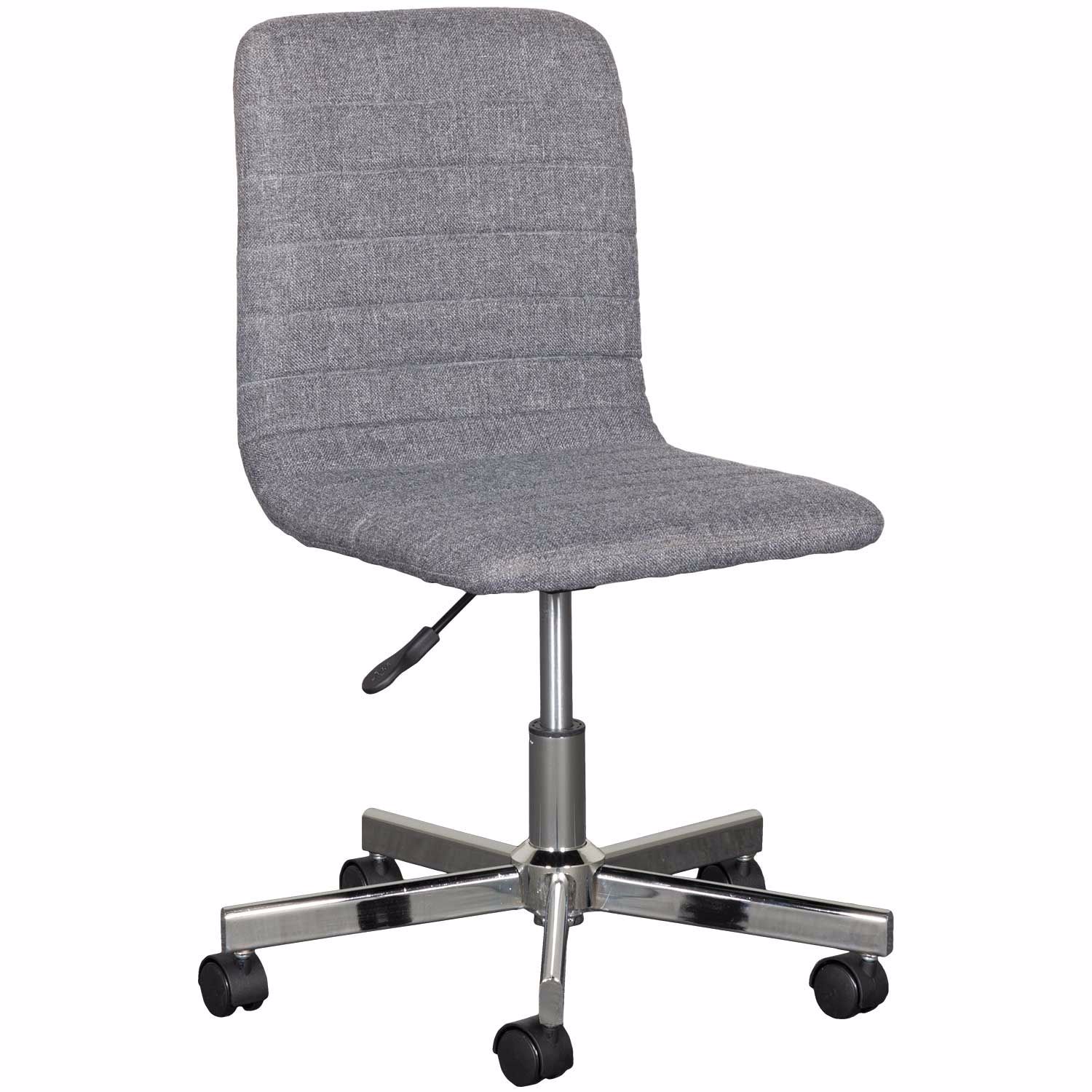 0106533 Gray Linen Office Chair 