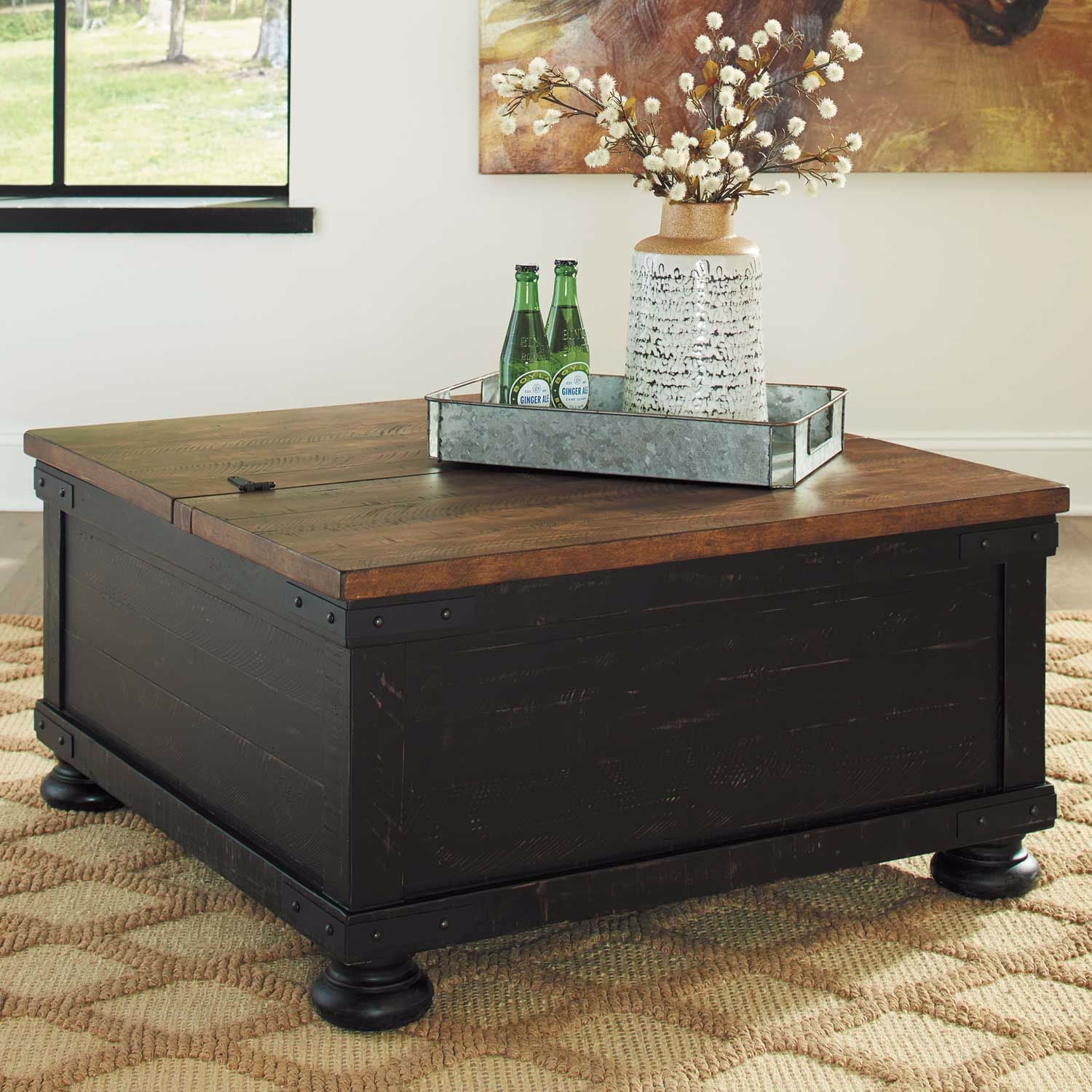 Valebeck Lift Top Cocktail Table | T468-00 | AFW.com