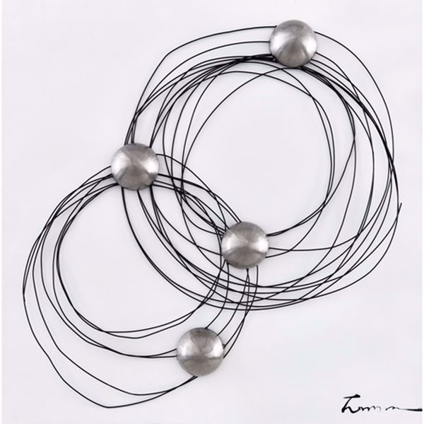 Picture of Silver Sphere and Wire Wall Decor