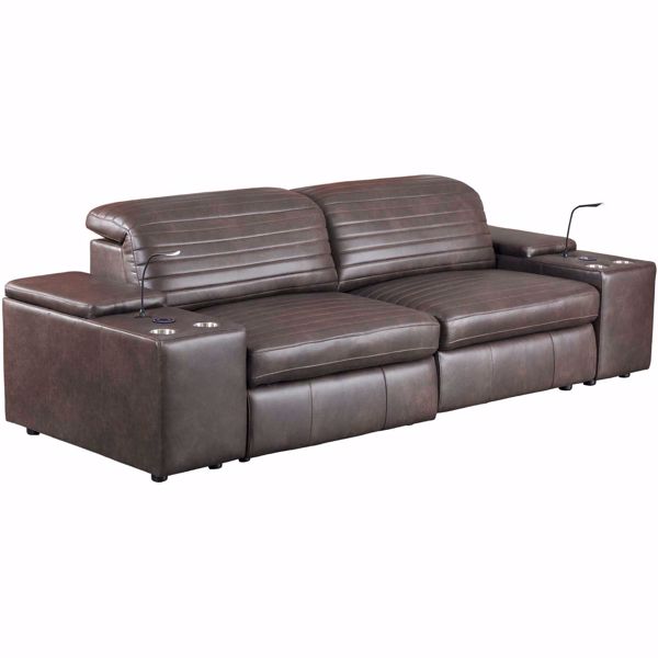 Picture of Jett 4 Piece Leather Power Reclining Sectional