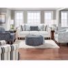 Picture of Hamptons Light Blue Paisley Accent Chair