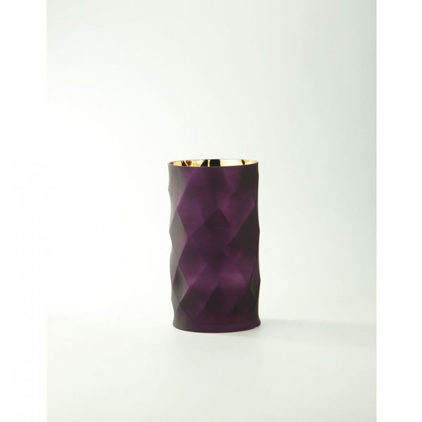 Picture of Plum Glass Cylinder Vase
